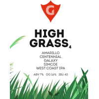 Пиво HIGH GRASS 4 | amarillo • centennial • galaxy • simcoe
