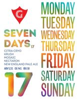 Пиво SEVEN DAYS 17 | citra cryo • krush • mosaic • nectaron Пиво SEVEN DAYS 17 | citra cryo • krush • mosaic • nectaron