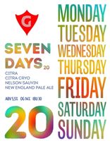 Пиво SEVEN DAYS 20 | citra • citra cryo • nelson sauvin Пиво SEVEN DAYS 20 | citra • citra cryo • nelson sauvin