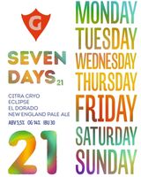 Пиво SEVEN DAYS 21 | citra cryo • eclipse • el dorado