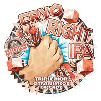 Пиво Cryo IPA. Triple Hop: Citra Simcoe Cascade