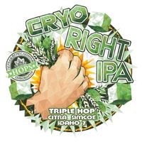 Пиво Cryo IPA. Triple Hop: Citra Simcoe Idaho 7