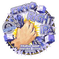 Пиво Cryo IPA. Triple Hop: Mosaic Citra Simcoe Пиво Cryo IPA. Triple Hop: Mosaic Citra Simcoe