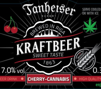 Пиво Tanheiser KRAFTBEER Cherry & Cannabis Пиво Tanheiser KRAFTBEER Cherry & Cannabis
