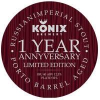 Пиво Russian Imperial Stout 1 Year Anniversary (barrel #Porto)