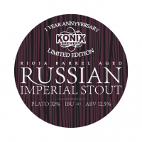 Пиво Russian Imperial Stout 1 Year Anniversary (barrel #Rioja)