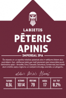 Пиво Pēteris Apinis (Peter The Hop)