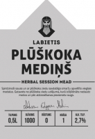 Пиво Plūškoka Mediņš (Elderflower Meadlet)