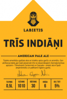 Пиво Trīs indiāņi (Three Indians) Пиво Trīs indiāņi (Three Indians)
