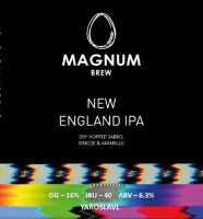 Пиво MAGNUM NE IPA (Dry Hopped SABRO,SIMCOE & AMARILLO)