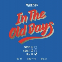 Пиво In the Old Days Пиво In the Old Days