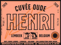 Пиво Cuvée Oude Henri