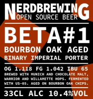 Пиво Beta #1 Bourbon Oak Aged Binary Imperial Porter