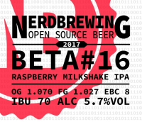Пиво Beta #16 Raspberry Milkshake IPA