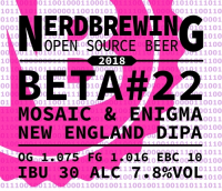 Пиво Beta #22 Mosaic & Enigma New England DIPA