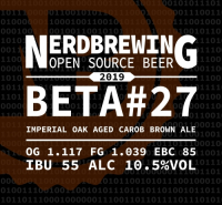 Пиво Beta #27 Imperial Oak Aged Carob Brown Ale