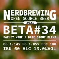 Пиво Beta #34 Barley Wine / Date Stout Blend
