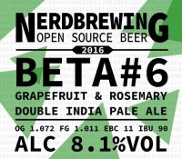 Пиво Beta #6 Grapefruit & Rosemary Double India Pale Ale