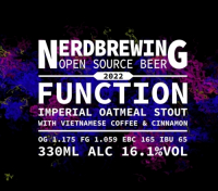 Пиво Function Imperial Oatmeal Stout w Vietnamese Coffee & Cinnamon
