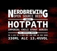 Пиво Hotpath Imperial Chili Stout - 001 Chipotle Morita