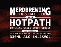 Пиво Hotpath Imperial Chili Stout - 005 Guajillo