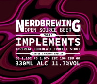 Пиво Implements Imperial Chocolate Truffle Stout - Coffee & Coconut Edition (2021)