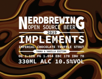 Пиво Implements Imperial Chocolate Truffle Stout - Tonka & Vanilla Edition (2019)
