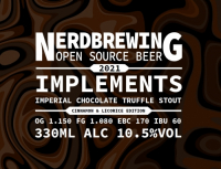 Пиво Implements Imperial ChocolateTruffle Stout - Cinnamon & Licorice Edition (2021)
