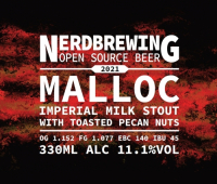 Пиво Malloc Imperial Milk Stout With Toasted Pecan Nuts