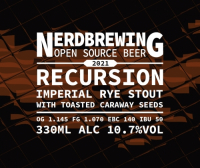 Пиво Recursion Imperial Rye Stout With Toasted Caraway Seeds