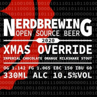 Пиво Xmas Override Imperial Chocolate Orange Milkshake Stout (2021)