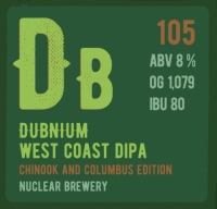 Пиво Dubnium Chinook And Columbus Edition Пиво Dubnium Chinook And Columbus Edition