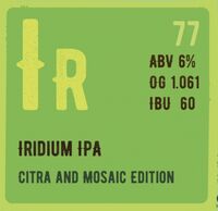 Пиво Iridium Citra And Mosaic Edition Пиво Iridium Citra And Mosaic Edition