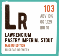 Пиво Lawrencium Pastry Imperial Malibu Edition