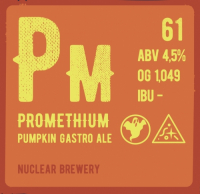 Пиво Promethium Pumpkin Gastro Ale Пиво Promethium Pumpkin Gastro Ale