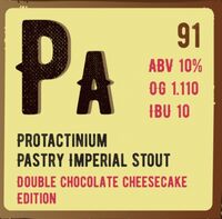 Пиво Protactinium Double Chocolate Cheesecake Edition