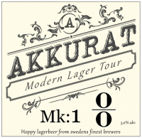 Пиво Akkurat Modern Lager Tour Mk:1