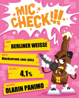 Пиво Mic Check : Blackcurrant Berliner Weisse Пиво Mic Check : Blackcurrant Berliner Weisse