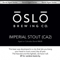 Пиво Oslo Brewing Imperial Stout CA2 (Calvados)