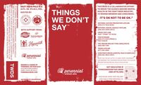 Пиво Things We Don't Say Пиво Things We Don't Say