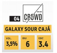 Пиво Crowd 04 Galaxy Sour Cajá Пиво Crowd 04 Galaxy Sour Cajá