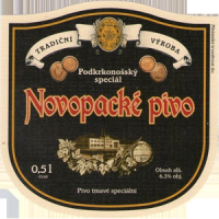 Пиво Novopacké pivo Podkrkonošský speciál tmavý