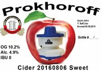 Пиво Cider 20160806 Sweet