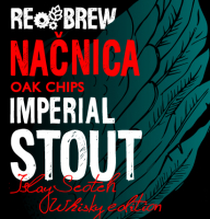 Пиво Načnica Imperial Stout. Oak Chips Islay Scotch Whisky Edition
