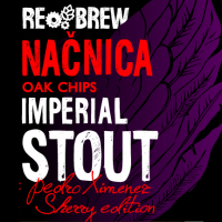 Пиво Načnica Imperial Stout. Oak Chips Pedro Ximénez Sherry Edition