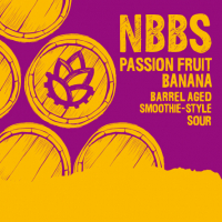 Пиво NBBS: PASSION FRUIT BANANA. BARREL AGED SMOOTHIE-STYLE SOUR