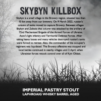 Пиво Skybyn Killbox. Imperial Pastry Stout Laphroaig Whisky BA