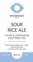 Пиво Sour Rice Ale With Lychee, Lemongrass And Butterfly Pea