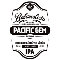 Пиво Bakancslista #02 - Pacific Gem (Új-Zéland/New Zealand)