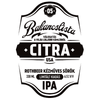 Пиво Bakancslista #05 - Citra (USA)